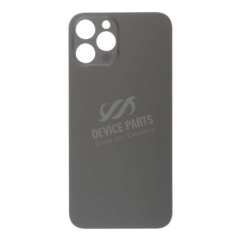 Battery Door with Adhesive for iPhone 12 Pro Max Large Hole Black without Logo OEM