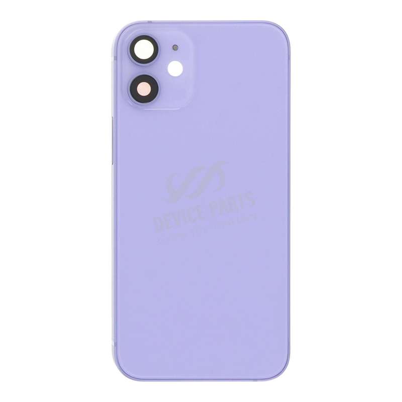 Middle Frame + Battery Door + Back Camera Lens and Bezel + Side Buttons + SIM Card Tray with Magn...