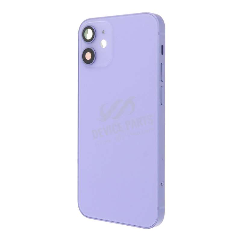 Middle Frame + Battery Door + Back Camera Lens and Bezel + Side Buttons + SIM Card Tray with Magn...