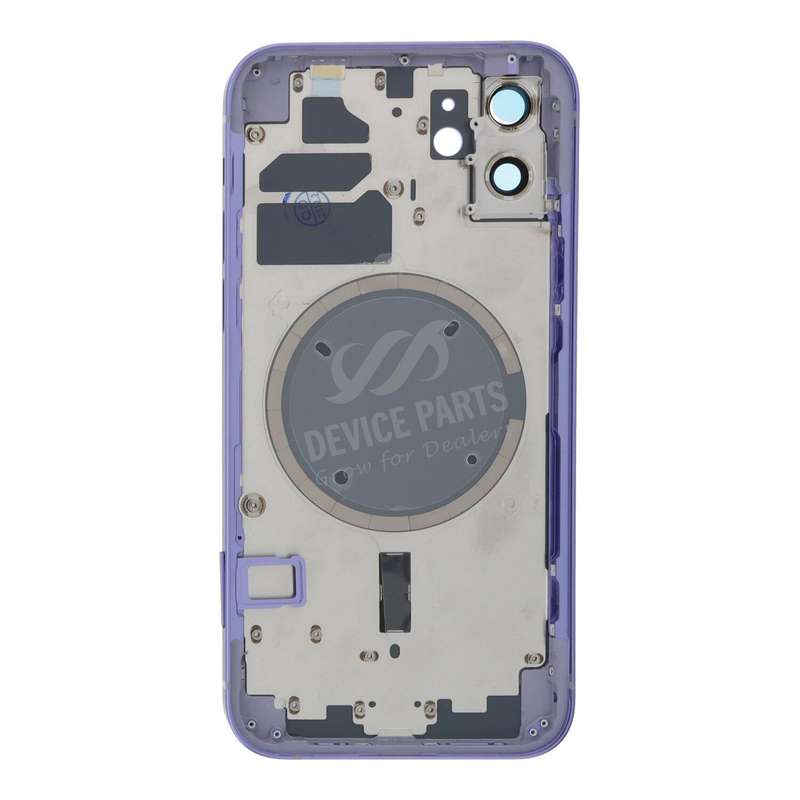 Middle Frame + Battery Door + Back Camera Lens and Bezel + Side Buttons + SIM Card Tray with Magn...