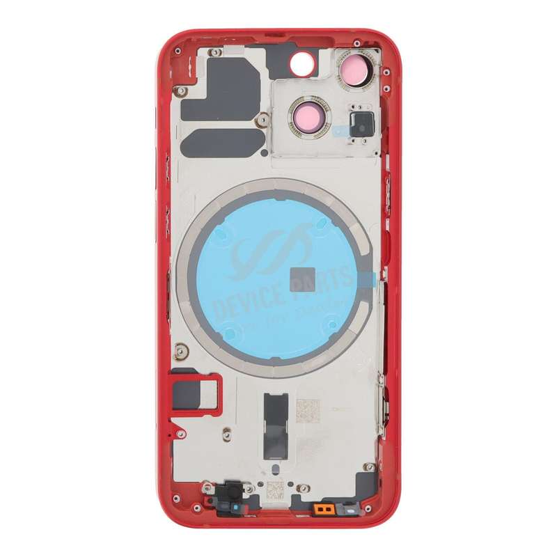 Middle Frame + Battery Door + Back Camera Lens and Bezel + Side Buttons + SIM Card Tray with Magn...