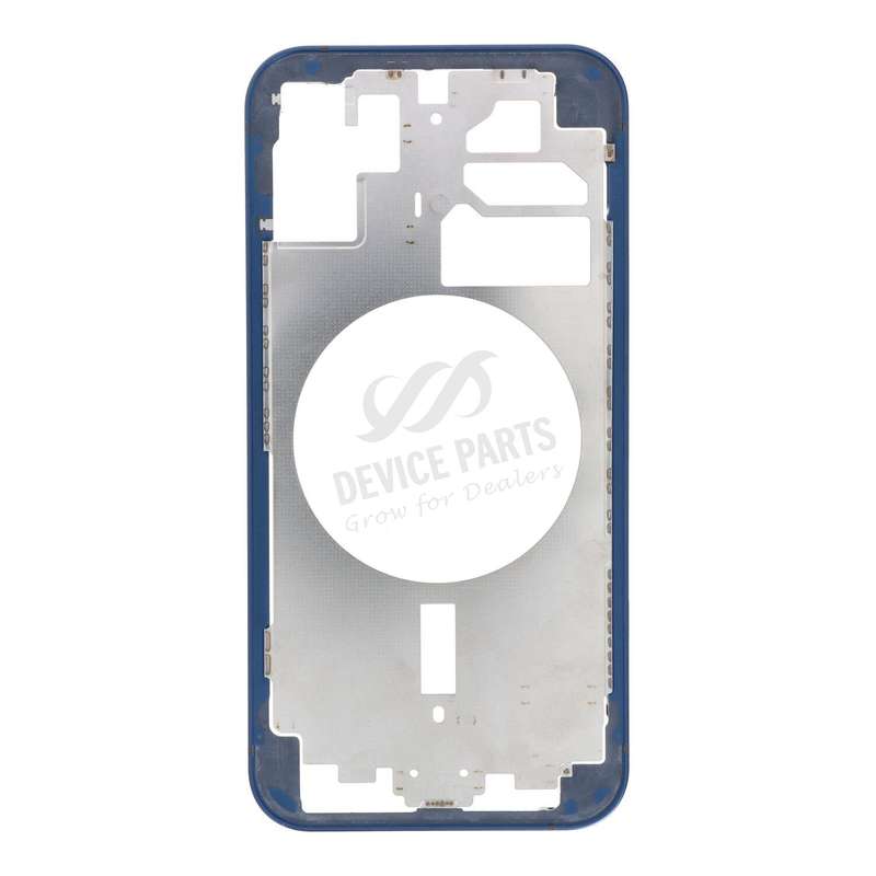 Middle Frame with Side Buttons + SIM Card Tray for iPhone 12 European Version Blue OEM