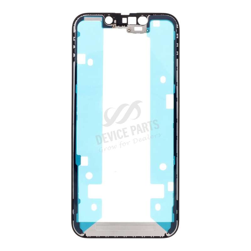 Touch Screen Frame with Adhesive for iPhone 13 Mini 5.4" Black OEM