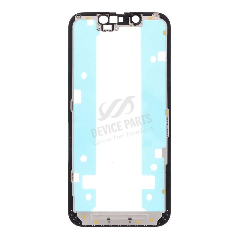 Touch Screen Frame with Adhesive for iPhone 13 Mini 5.4" Black OEM