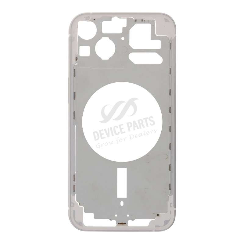 Middle Frame with Side Buttons + SIM Card Tray for iPhone 13 6.1" USA Version White OEM