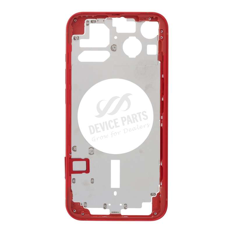 Middle Frame with Side Buttons + SIM Card Tray for iPhone 13 6.1" USA Version Red OEM