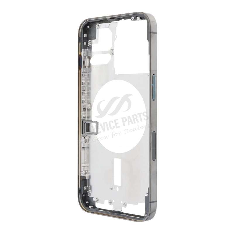 Middle Frame with Side Buttons + SIM Card Tray for iPhone 13 Pro 6.1" USA Version Black OEM