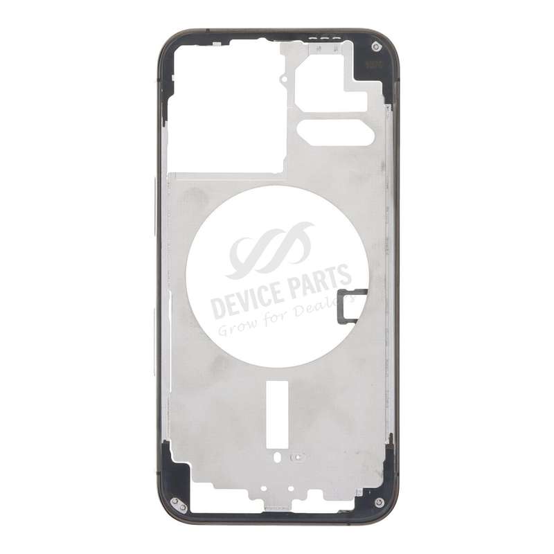 Middle Frame with Side Buttons + SIM Card Tray for iPhone 13 Pro 6.1" USA Version Black OEM