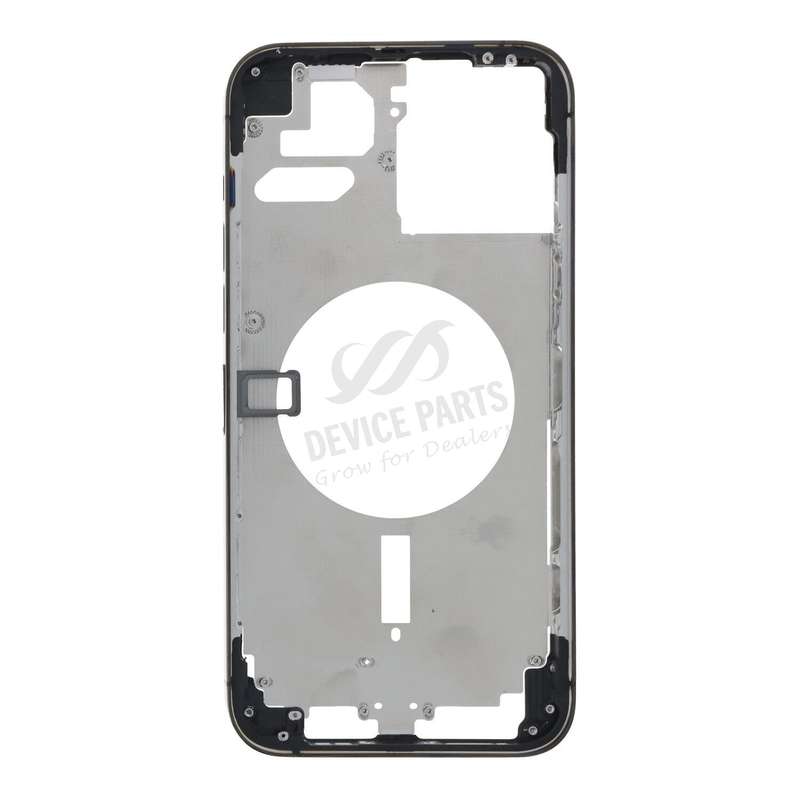 Middle Frame with Side Buttons + SIM Card Tray for iPhone 13 Pro Max 6.7" European Version Black OEM