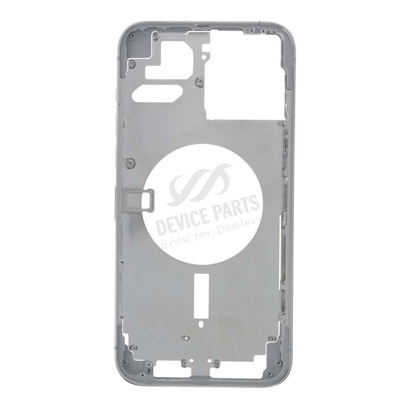 Middle Frame with Side Buttons + SIM Card Tray for iPhone 13 Pro Max 6.7" European Version White OEM