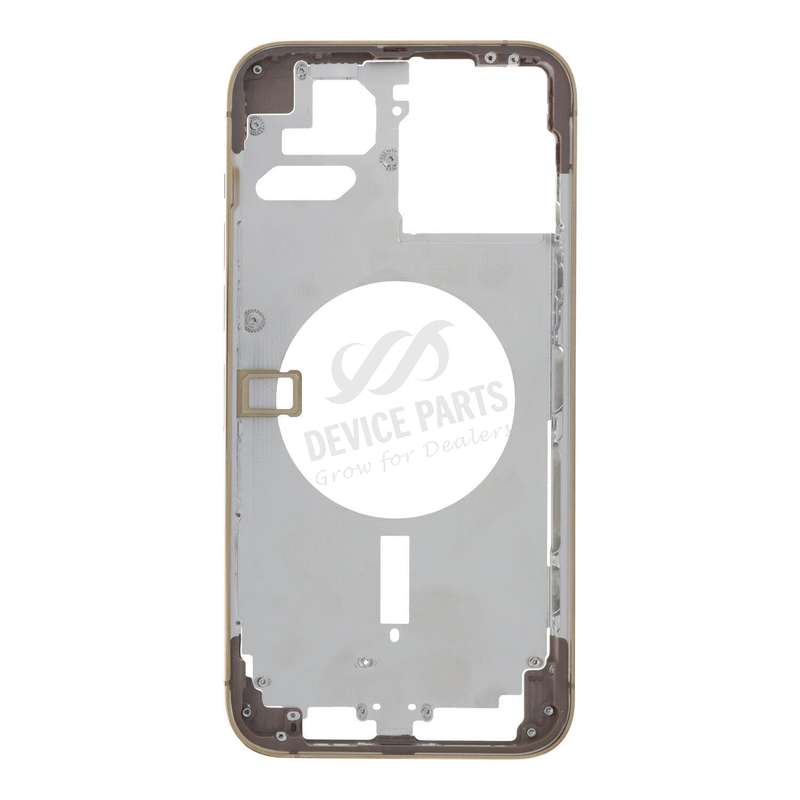 Middle Frame with Side Buttons + SIM Card Tray for iPhone 13 Pro Max 6.7" European Version Gold OEM