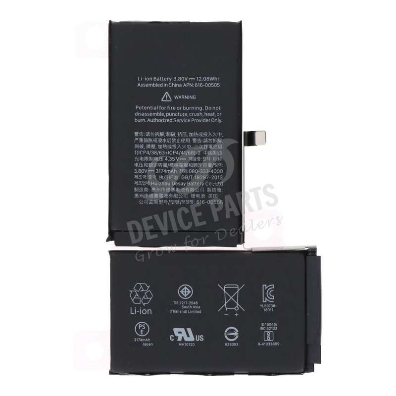 616-00505 3174mAh Battery + Battery Adhesive for iPhone XS Max Ori