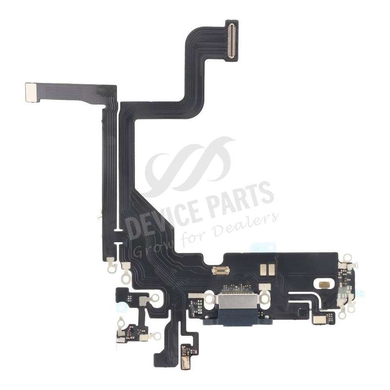 Charging Port Flex Cable for iPhone 13 Pro 6.1" Black without Logo HQ