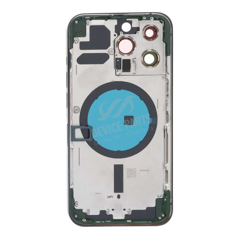 Middle Frame + Battery Door + Back Camera Lens and Bezel + Side Buttons + SIM Card Tray with Magn...
