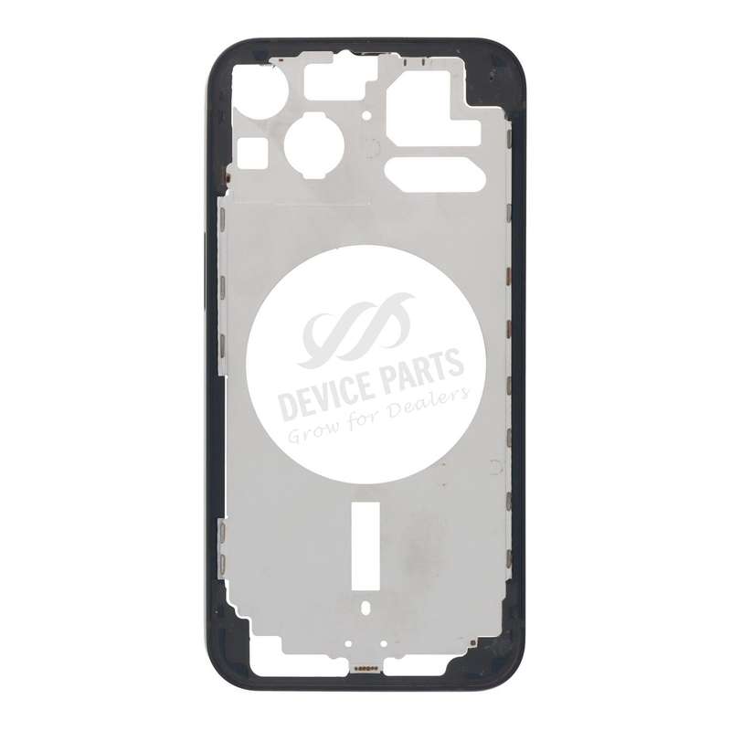 Middle Frame with Side Buttons + SIM Card Tray for iPhone 13 6.1" European Version Black OEM