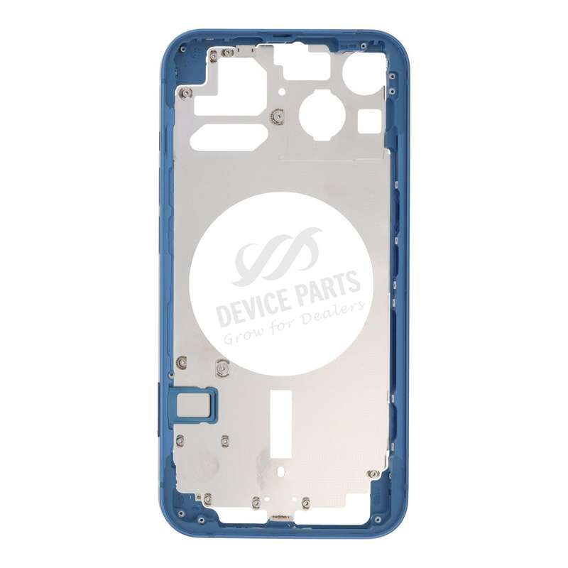 Middle Frame with Side Buttons + SIM Card Tray for iPhone 13 6.1" European Version Blue OEM