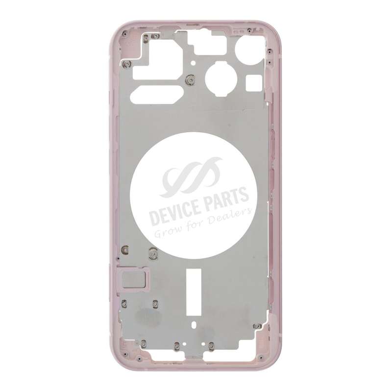Middle Frame with Side Buttons + SIM Card Tray for iPhone 13 6.1" European Version Pink OEM
