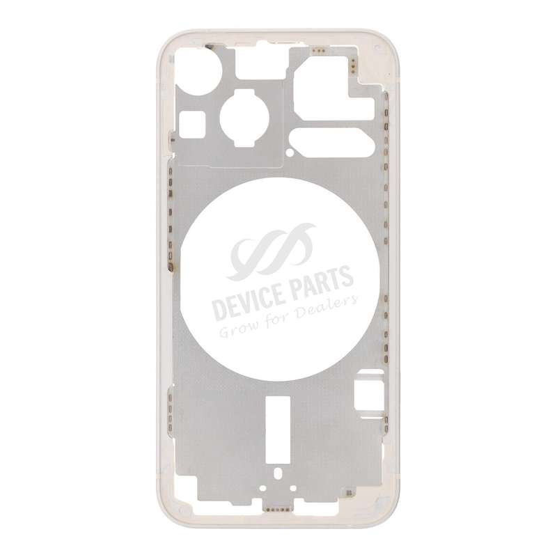 Middle Frame with Side Buttons + SIM Card Tray for iPhone 13 Mini 5.4" European Version White OEM