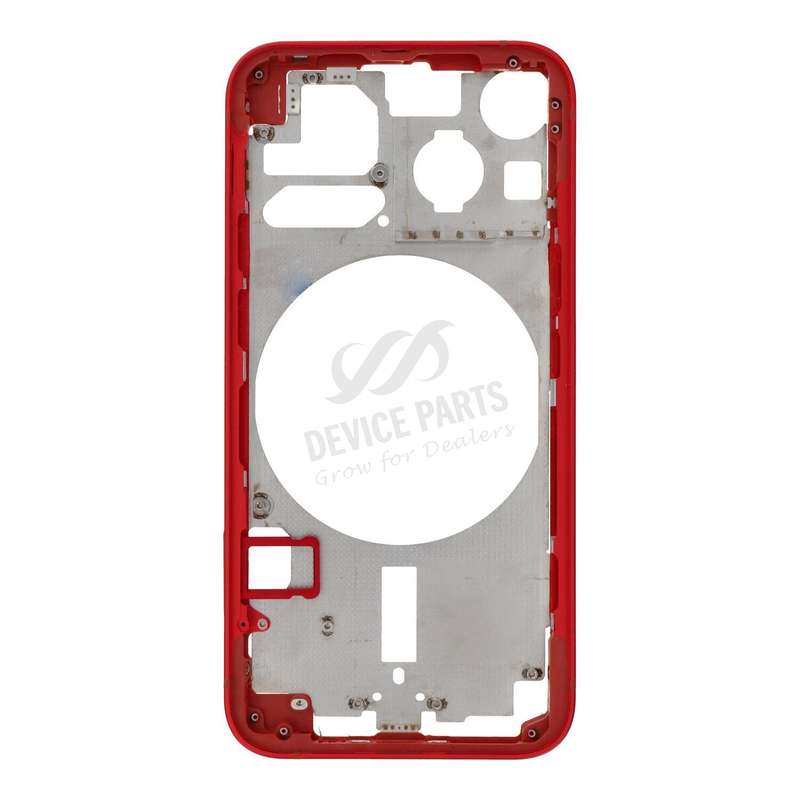 Middle Frame with Side Buttons + SIM Card Tray for iPhone 13 Mini 5.4" European Version Red OEM