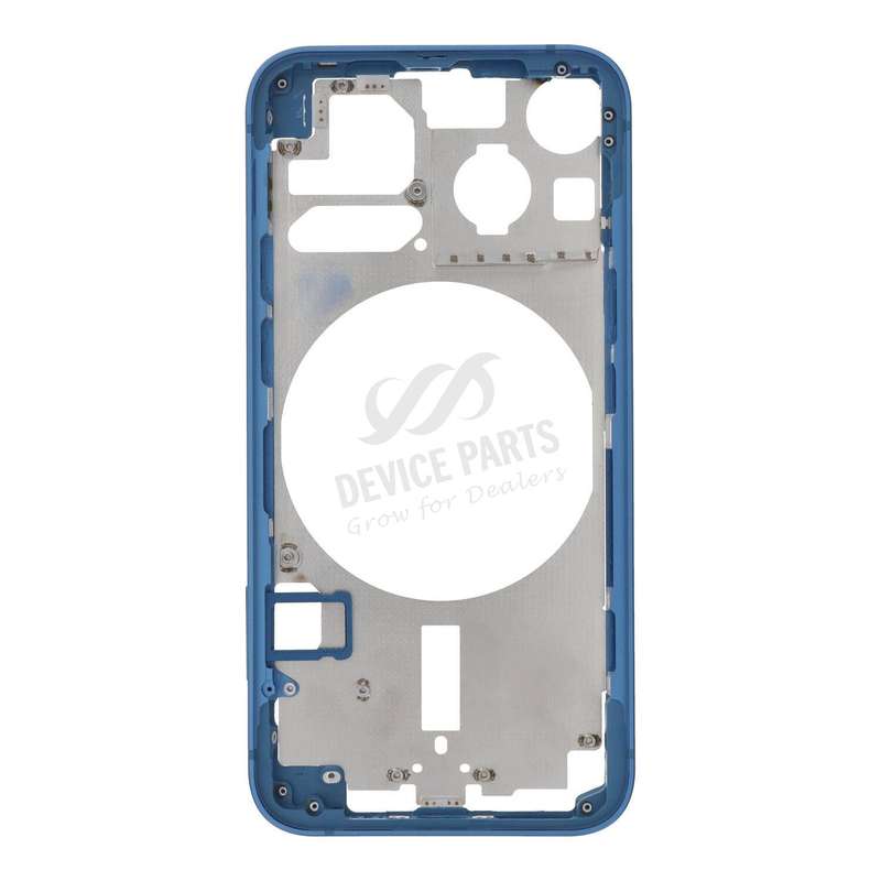 Middle Frame with Side Buttons + SIM Card Tray for iPhone 13 Mini 5.4" European Version Blue OEM