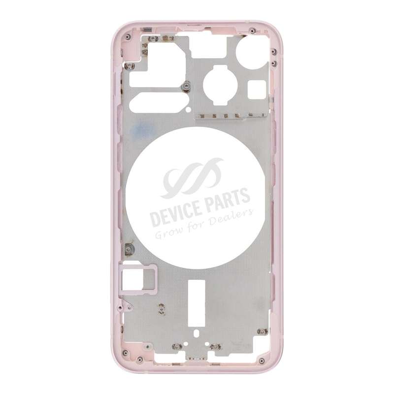 Middle Frame with Side Buttons + SIM Card Tray for iPhone 13 Mini 5.4" European Version Pink OEM