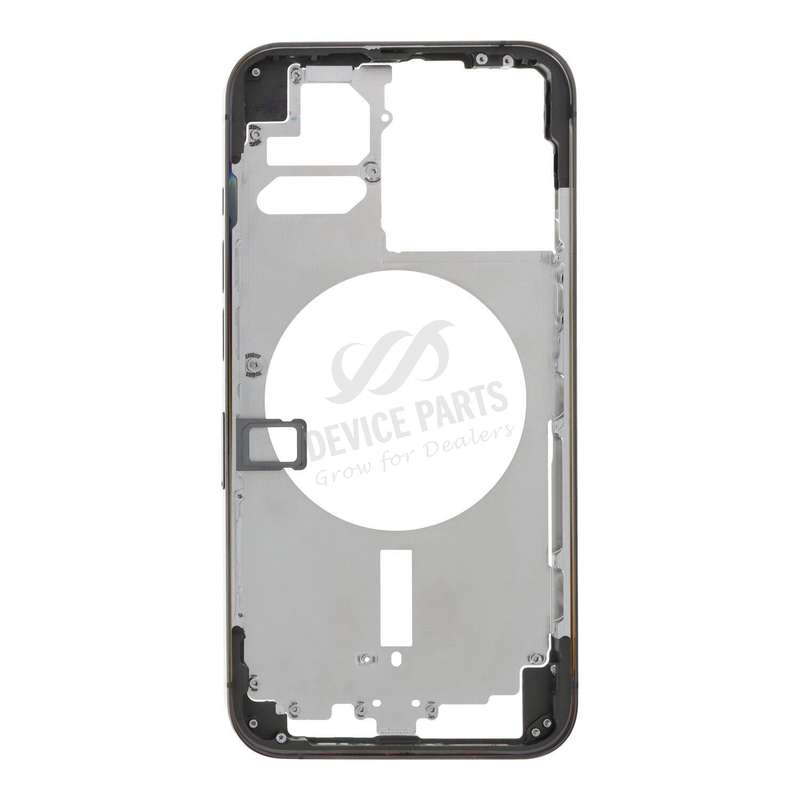 Middle Frame with Side Buttons + SIM Card Tray for iPhone 13 Pro 6.1" European Version Black OEM