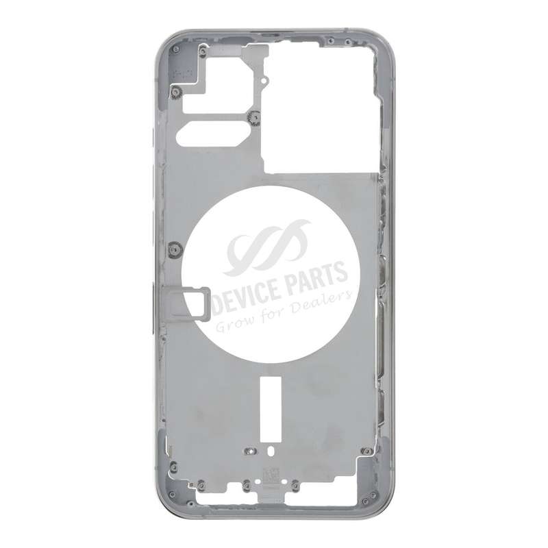 Middle Frame with Side Buttons + SIM Card Tray for iPhone 13 Pro 6.1" European Version White OEM