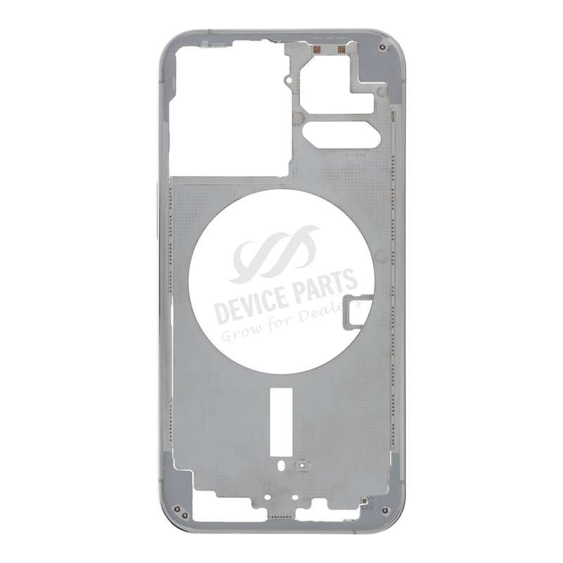 Middle Frame with Side Buttons + SIM Card Tray for iPhone 13 Pro 6.1" European Version White OEM