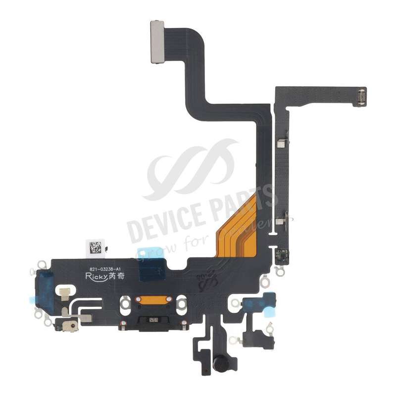 Charging Port Flex Cable for iPhone 13 Pro 6.1" Black without Logo OEM