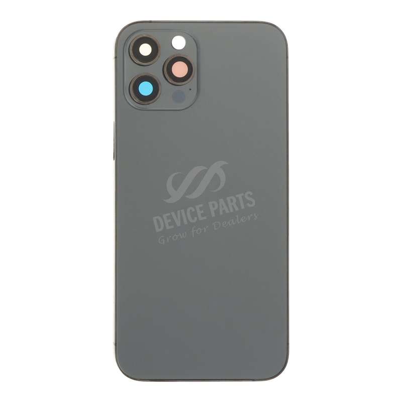 Middle Frame + Battery Door + Back Camera Lens and Bezel + Side Buttons + SIM Card Tray with Magn...