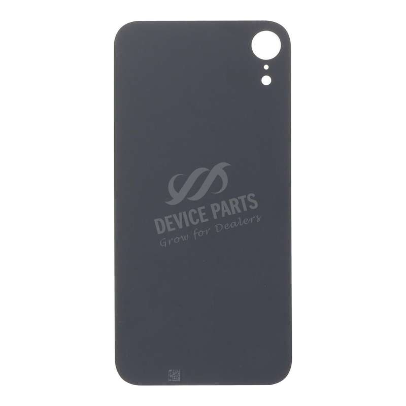 Battery Door with Adhesive for iPhone XR EU & Large Hole Version Black HQ