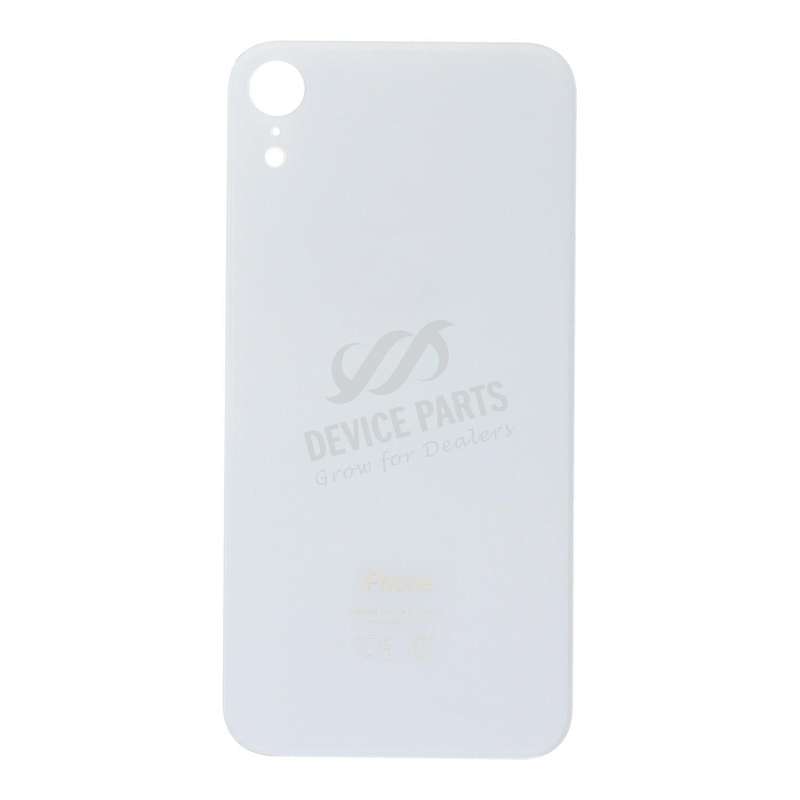 Battery Door with Adhesive for iPhone XR EU & Large Hole Version White HQ