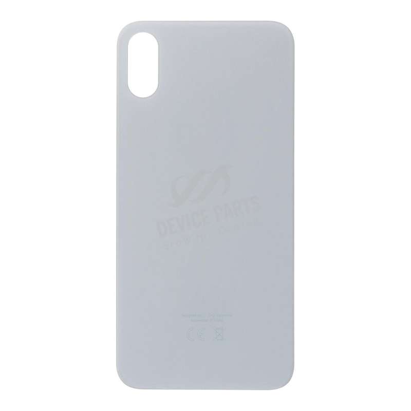 Battery Door with Adhesive for iPhone XS EU & Large Hole Version White HQ