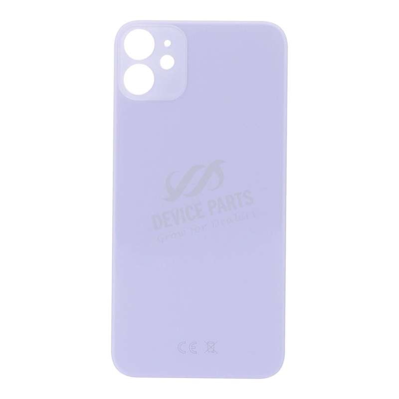 Battery Door with Adhesive for iPhone 11 EU & Large Hole Version Purple HQ