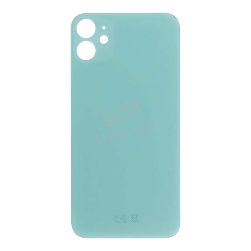 Battery Door with Adhesive for iPhone 11 EU & Large Hole Version Green HQ