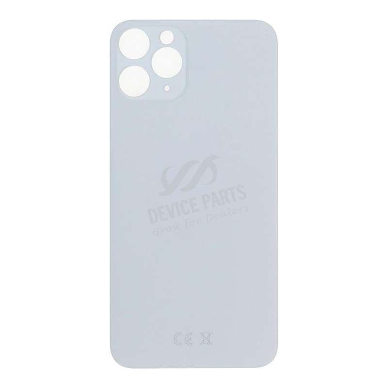 Battery Door with Adhesive for iPhone 11 Pro EU & Large Hole Version White HQ