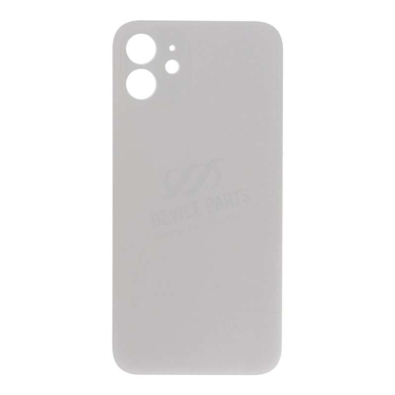Battery Door with Adhesive for iPhone 12 Large Hole White HQ