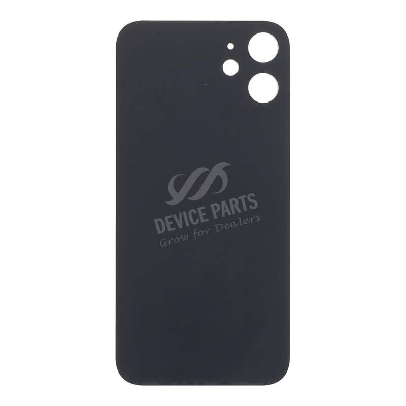 Battery Door with Adhesive for iPhone 12 Mini Small Hole Black HQ