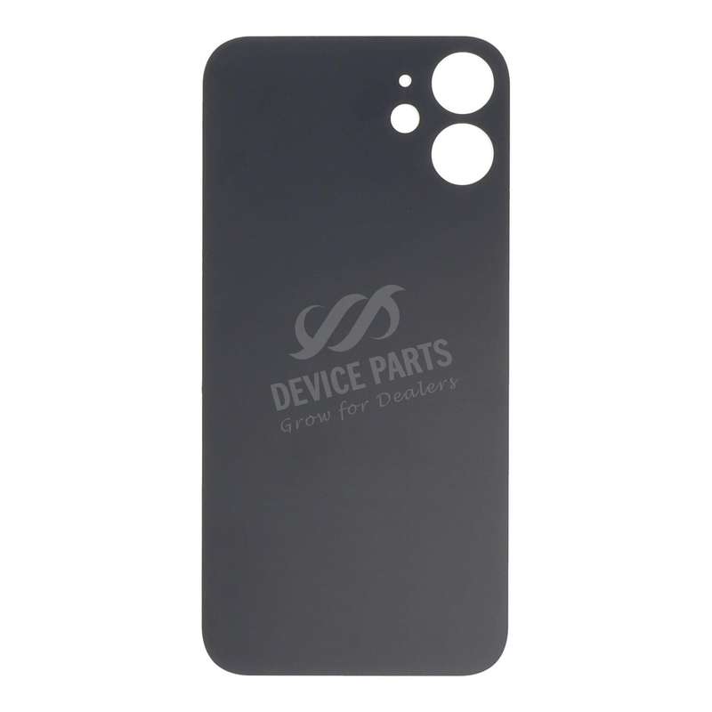 Battery Door with Adhesive for iPhone 12 Mini Large Hole Black HQ
