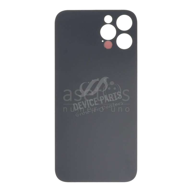 Battery Door with Adhesive for iPhone 12 Pro Large Hole Silver HQ