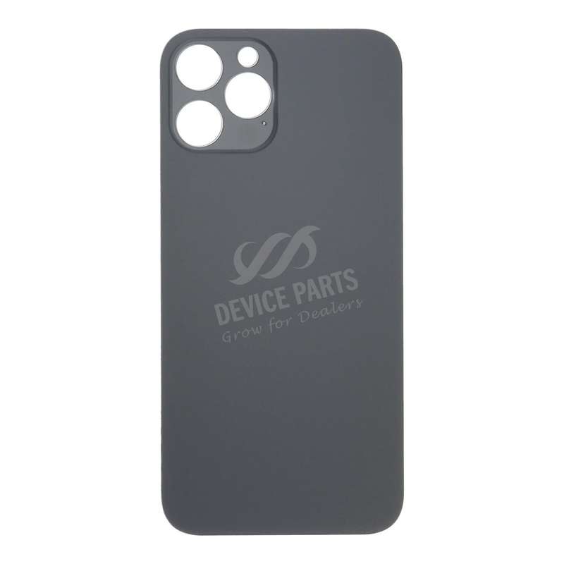 Battery Door with Adhesive for iPhone 12 Pro Max Large Hole Black HQ