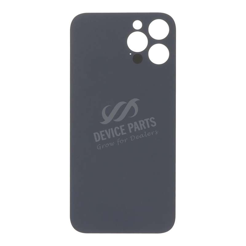 Battery Door with Adhesive for iPhone 12 Pro Max Large Hole Black HQ