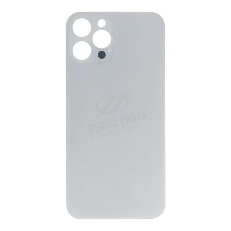 Battery Door with Adhesive for iPhone 12 Pro Max Large Hole Silver HQ