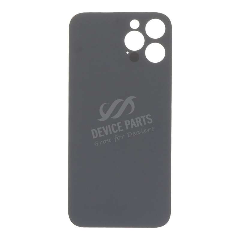 Battery Door with Adhesive for iPhone 12 Pro Max Large Hole Silver HQ