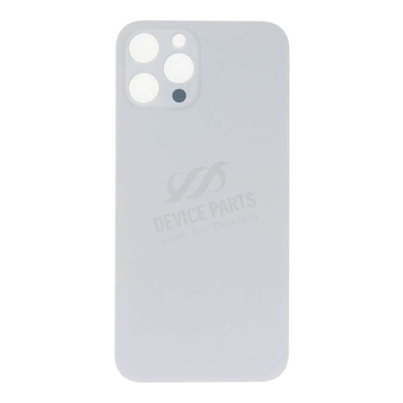 Battery Door with Adhesive for iPhone 12 Pro Max Small Hole Silver HQ
