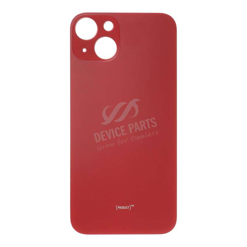 Battery Door with Adhesive for iPhone 13 6.1" Large Hole Red HQ