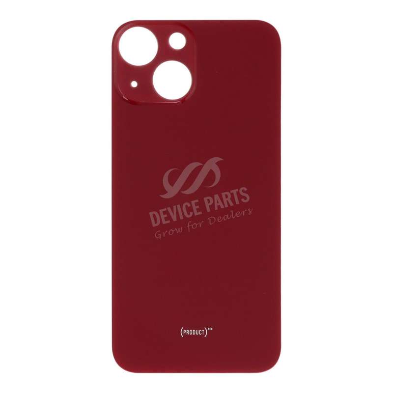 Battery Door with Adhesive for iPhone 13 Mini 5.4" Large Hole Red HQ