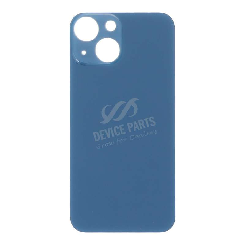 Battery Door with Adhesive for iPhone 13 Mini 5.4" Large Hole Blue HQ