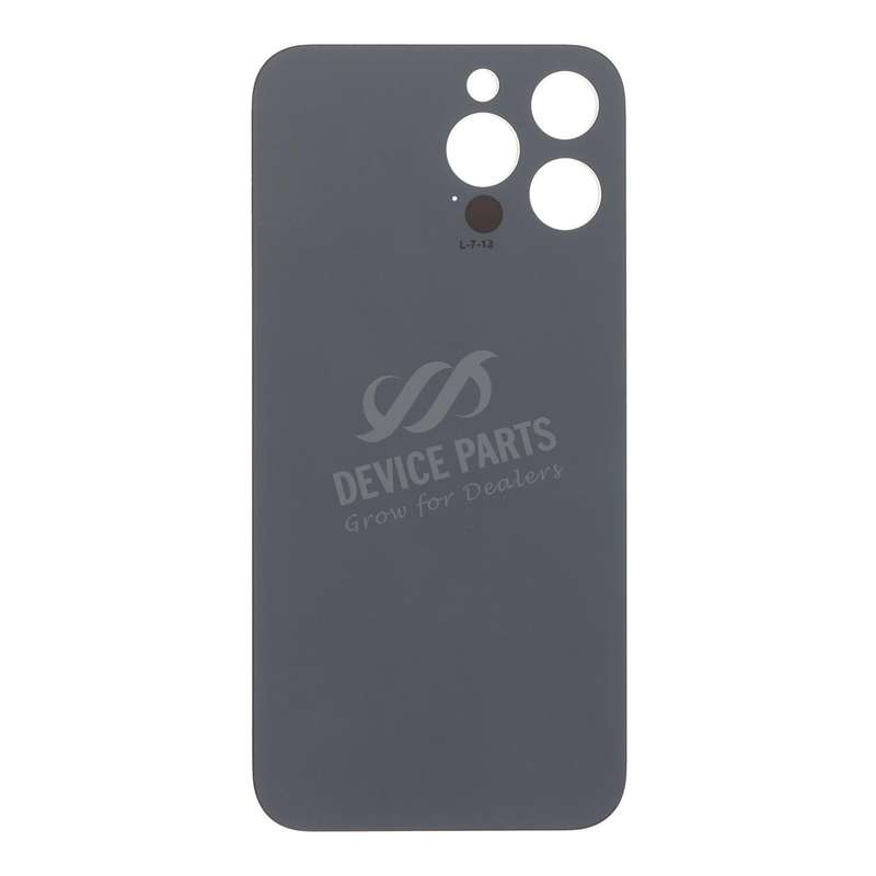 Battery Door with Adhesive for iPhone 13 Pro Max 6.7" Small Hole Black HQ