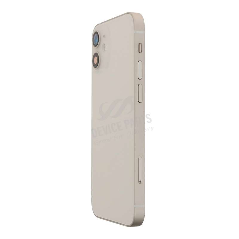Middle Frame + Battery Door + Back Camera Lens and Bezel + Side Buttons + SIM Card Tray with Magn...